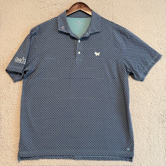 Scotty Cameron x Peter Millar Golf Polo Large Circle T Logo Dog All Over Print - - Picture 1 of 16